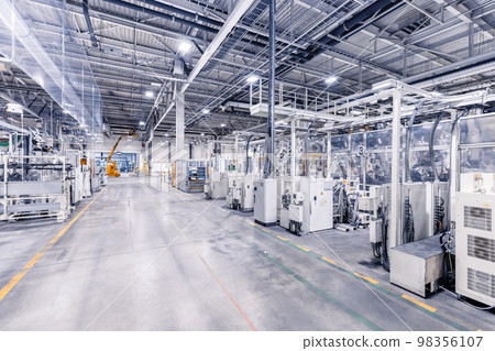 plant interior as industrial background plant interior as industrial background 98356107