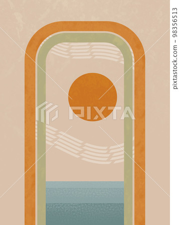 Minimalist background with geometric shapes Minimalist background with geometric shapes 98356513