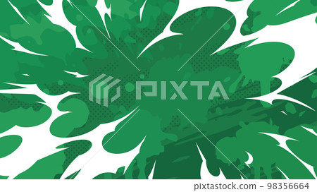 Anime style_explosive explosion effect background_green_16:9 Anime style_explosive explosion effect background_green_16:9 98356664