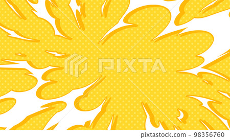 美漫風格_爆炸爆炸效果背景_黃色_16:9 98356760