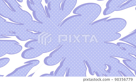 American comic style_explosive explosion effect background_purple_16:9 98356779