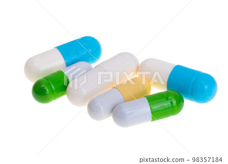 medical capsules isolated 98357184