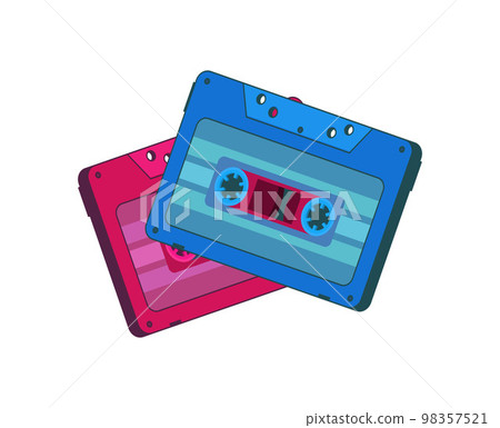 90s decade set icons vector illustration design 98357521