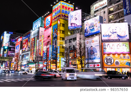 "Tokyo" Akihabara electric town / city night view 98357650