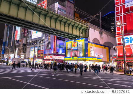 "Tokyo" Akihabara electric town / city night view 98357681