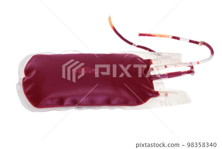 blood bag isolated blood bag isolated 98358340
