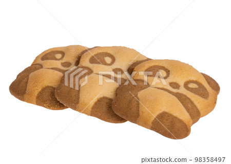 panda cookie isolated 98358497