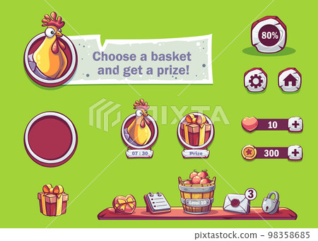 Ukrainian village the item button kit set 98358685