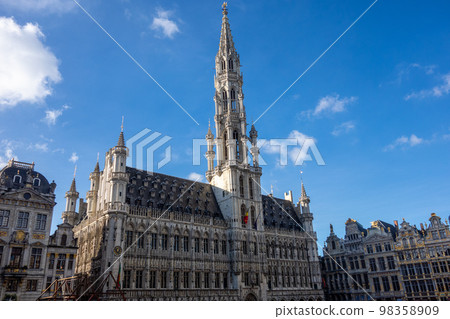 Belgium, City Hall on the Grand' Place in Brussels. Belgium, City Hall on the Grand' Place in Brussels. 98358909
