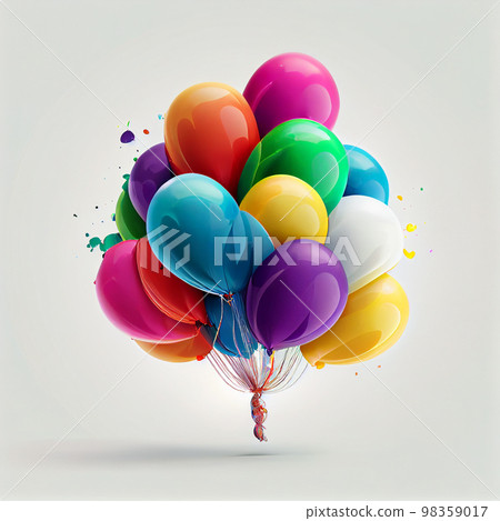 Balloon, baloon, bunch. Balloon, baloon, bunch. 98359017