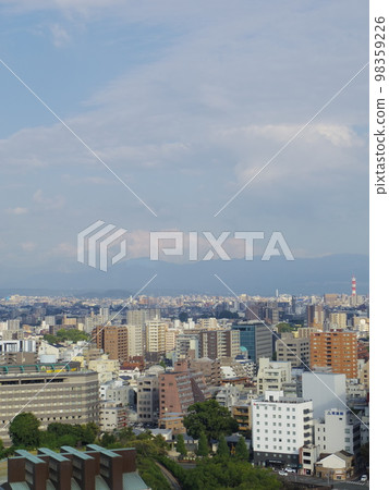 從熊本城塔看到的熊本市街景 98359226