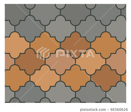Color tile decorative pattern. Seamless square ornament 98360626