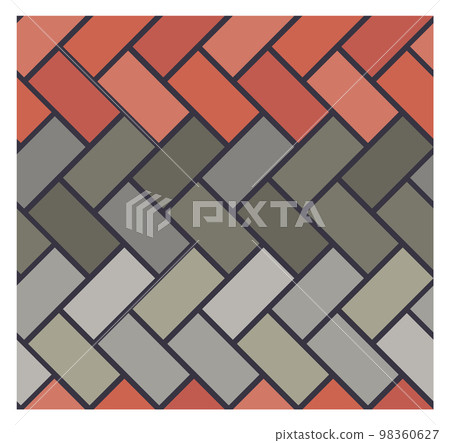 Wooden floor pattern. Color seamless woven tile 98360627