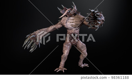 Demon mutant mythical monster 3d render image Demon mutant mythical monster 3d render image 98361188