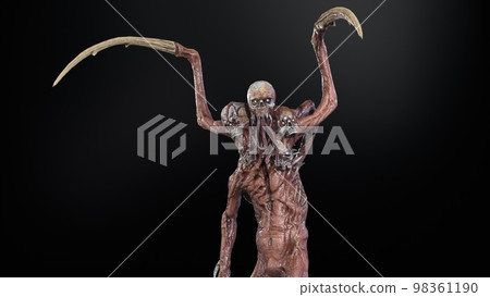 Demon mutant mythical monster 3d render image Demon mutant mythical monster 3d render image 98361190