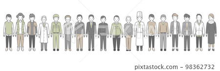 Vector illustration of men Vector illustration of men 98362732