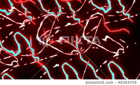 Red abstract energy light strings or waves background Red abstract energy light strings or waves background 98364356