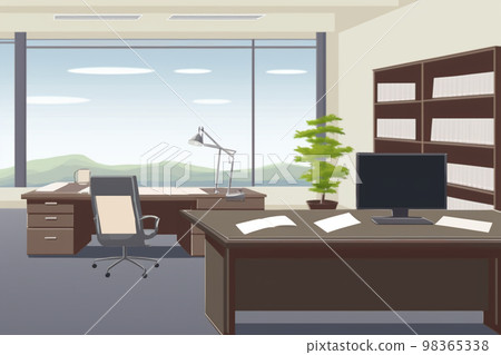 daytime office landscape illustration daytime office landscape illustration 98365338
