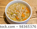 Pearl-barley soup in Scotland. 98365376