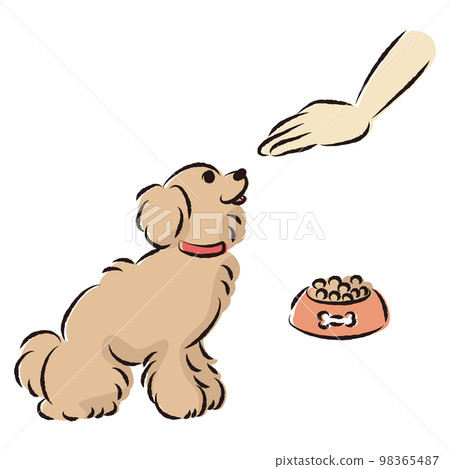 Waiting dog (rice/discipline) 98365487