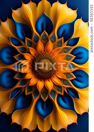 藝術設計向日葵 藝術設計向日葵 98365585