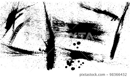 Ink dripping Background with scattered ink 98366432