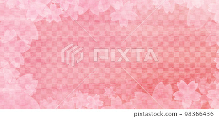 格子圖案粉色春天背景圖 格子圖案粉色春天背景圖 98366436