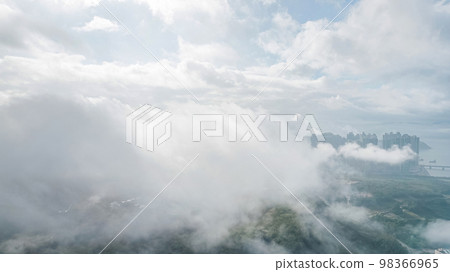 the beautiful forest mountain landscape at sai kung 14 Jan 2022 98366965