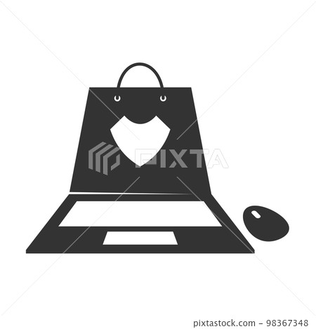 Online Shop logo design template Icon Brand Identity.Isolated and flat illustration. Vector graphic 98367348