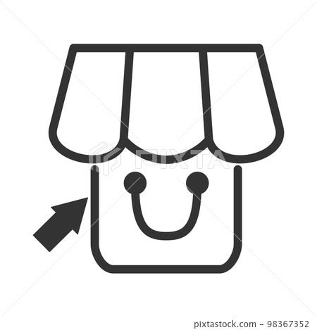 Online Shop logo design template Icon Brand Identity.Isolated and flat illustration. Vector graphic Online Shop logo design template Icon Brand Identity.Isolated and flat illustration. Vector graphic 98367352