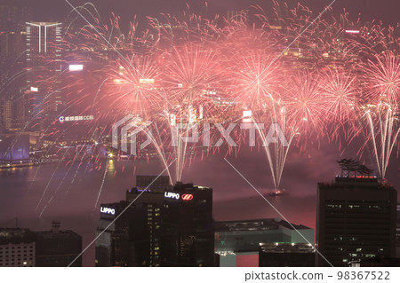 11 Feb 2013 Chinese New Year Fireworks in Hong Kong 11 Feb 2013 Chinese New Year Fireworks in Hong Kong 98367522