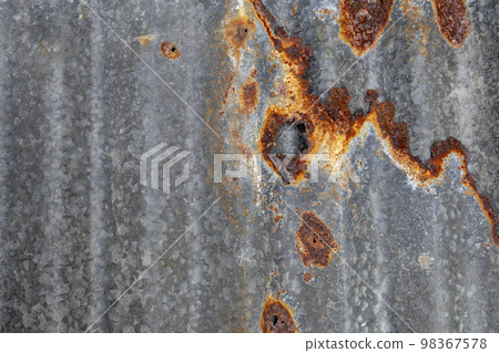 background textued old zinc rust dirty roof at home  98367578