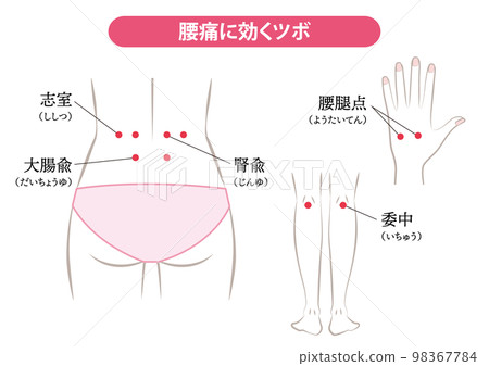 對腰痛有效的穴位 98367784