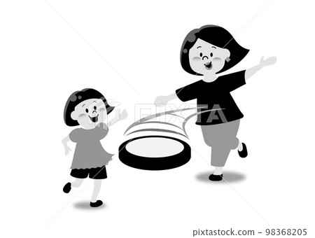 Dodgebee monochrome illustration 98368205