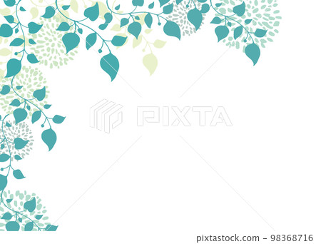 Scandinavian style flower material background frame stylish watercolor flower green plant Scandinavian style flower material background frame stylish watercolor flower green plant 98368716