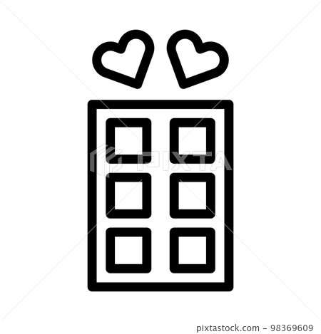 valentine icon set outline style illustration vector and logo icon perfect. 98369609