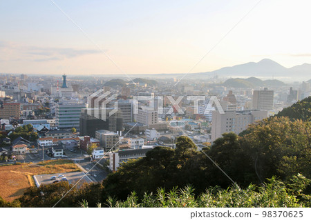 View from Honmaru, cityscape, Yonago Castle Ruins (Yonago City, Tottori Prefecture) 98370625