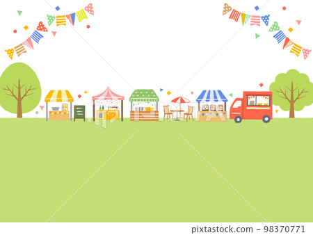 Marche background illustration 98370771