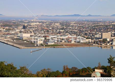 從本丸/西北/米子城遺址眺望（鳥取縣米子市） 98370906