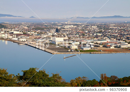 從本丸/西北/米子城遺址眺望（鳥取縣米子市） 98370908