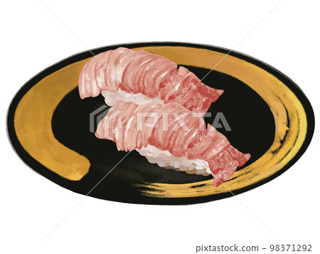 Tuna nigiri sushi (medium fatty tuna) Tuna nigiri sushi (medium fatty tuna) 98371292