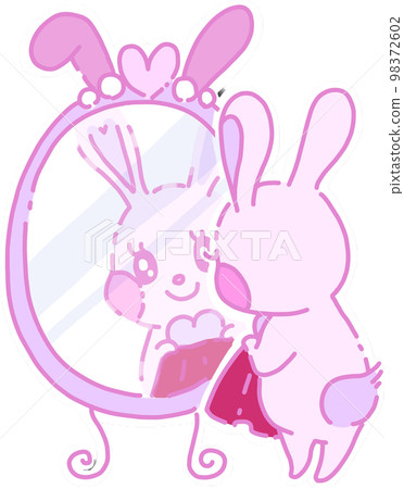 heart rabbit decoration heart rabbit decoration 98372602
