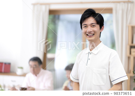young male caregiver 98373651
