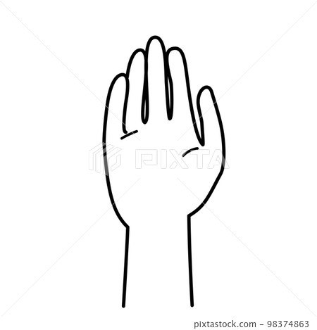 hand palm hand palm 98374863