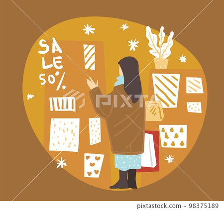 Sale and discounts in shops and stores, holidays Sale and discounts in shops and stores, holidays 98375189