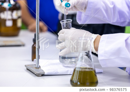 Biological Oxygen Demand (BOD) testing process in laboratory. Biological Oxygen Demand (BOD) testing process in laboratory. 98376575