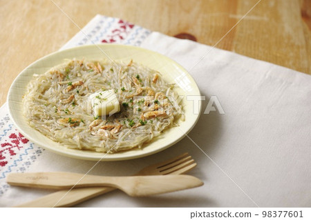 Snacks with stocked potatoes Snacks with stocked potatoes 98377601