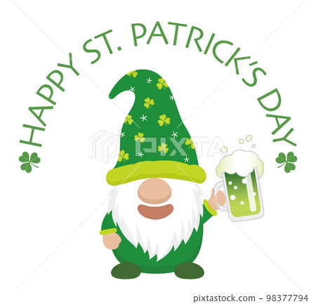 Saint patrick's day symbol character 98377794