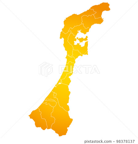 Ishikawa prefecture and municipalities map 98378137