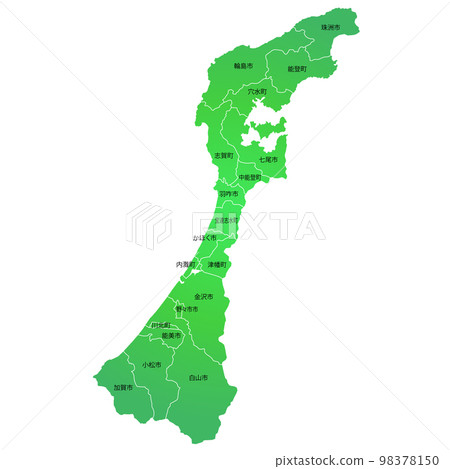 石川縣市鎮地圖 98378150